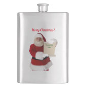 Santas Naughty List Flask Flacon (Voorkant)