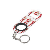 Santa's Naughty List flesopener Mini Flessenopener (Achterkant Gekanteld)