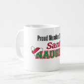 Santa's Naughty List Funny-kerstMok Koffiemok (Voorkant links)