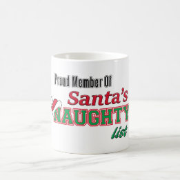 Santa's Naughty List Funny-kerstMok Koffiemok