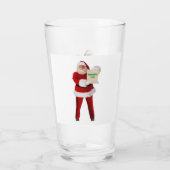 Santa's Naughty List Glazen Tumbler (Achterkant)