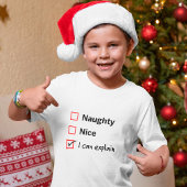 Santas Naughty List - Ik kan het uitleggen T-shirt