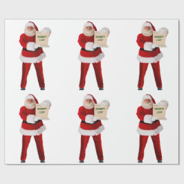 Santa's Naughty List inpakpapier