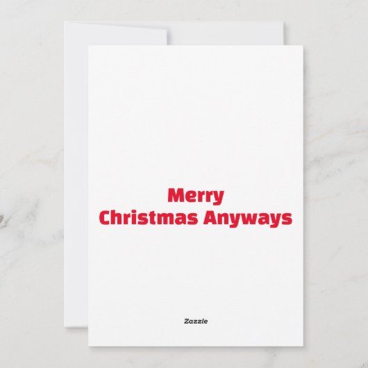 Santa's Naughty List Kerst Kaart (Achterkant)