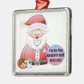 Santa's Naughty List Ornament (Links)