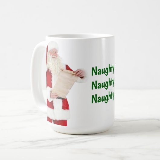 Santa's Naughty-Mok Koffiemok (Voorkant links)
