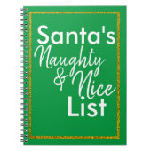 Santa's Naughty & Nice Journal Notitieboek (Voorkant)