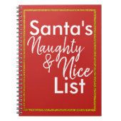 Santa's Naughty & Nice Journal Notitieboek (Voorkant)