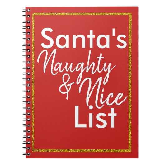 Santa's Naughty & Nice Journal Notitieboek (Voorkant)