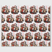 Santa's Naughty & Nice List Naam toevoegen Kerstmi Cadeaupapier (Vlak)
