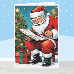 Santa's Naughty & Nice List Namen toevoegen Kerst Feestdagen Kaart