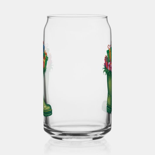 Santa's New Boots Blikvorm Glas (Links)