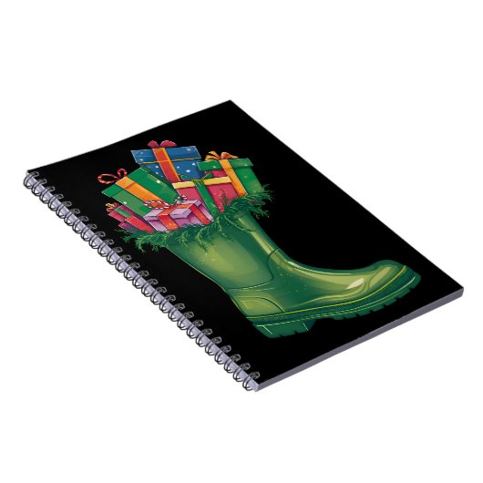 Santa's New Boots Notitieboek (Rechterzijde)