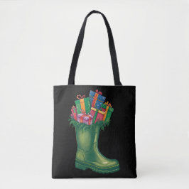 Santa's New Boots Tote Bag