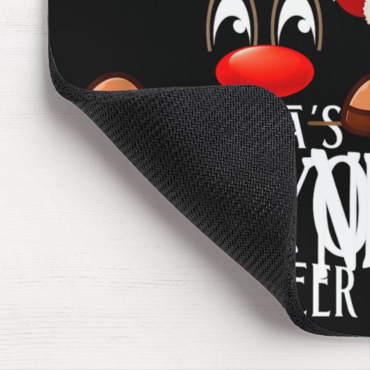 Santas New York Reindeer Funny Xmas Matching Pjs T Muismat (Hoek)