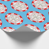 Santa's Nice List aangepaste naam Kerstmis Cadeaupapier (Hoek)