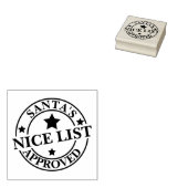 Santas Nice List Approved Christmas Rubberstempel (Gestempeld)