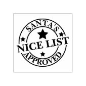Santas Nice List Approved Christmas Rubberstempel (Afrduk)