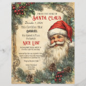 Santa's Nice List Certificering (Voorkant)