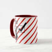 Santas Nice list naughed list Kerstkunst Mok (Voorkant links)