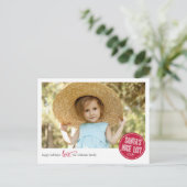 Santa's Nice List Vakantie Foto Kaart (Staand voorkant)