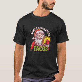 Santa's Nieuwe Favoriete Taco's Grappige Taco Lief T-shirt