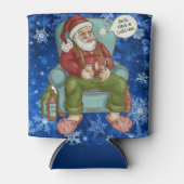 Santa's Night Off Personalize Name Funny Kerstmis Blikjeskoeler (Voorkant)
