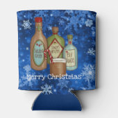 Santa's Night Off Personalize Name Funny Kerstmis Blikjeskoeler (Achterkant)