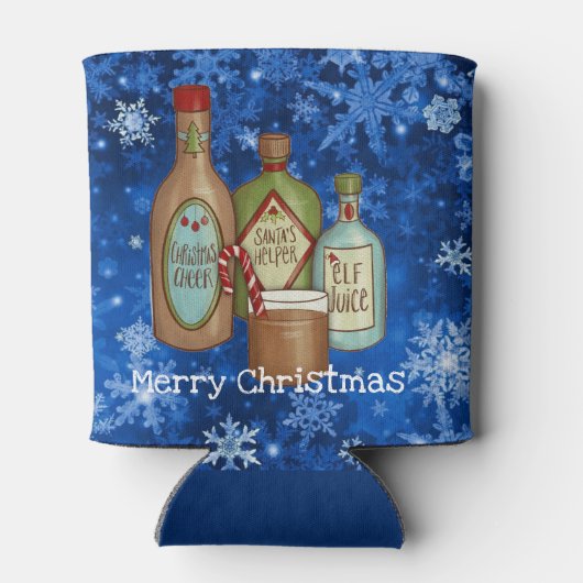 Santa's Night Off Personalize Name Funny Kerstmis Blikjeskoeler (Achterkant)