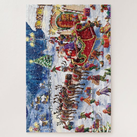 Santa's Noordpool Vertrek Legpuzzel (Verticaal)