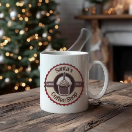 Santa's North Pole Coffee Shop Christmas Mug Koffiemok