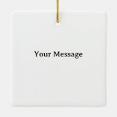 Santa's North Pole Holiday Golfing Fun  Keramisch Ornament (Achterkant)