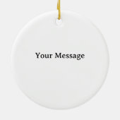 Santa's North Pole Holiday Golfing Fun  Keramisch Ornament (Achterkant)