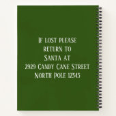 Santa's Notitieboek voor het recept van de Noordpo (Achterkant)