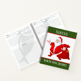 Santa's Notitieboek voor het recept van de Noordpo