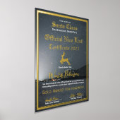 Santa's Official Nice List Certificaat Folie Afdru Afdrukken (Laagn)
