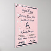 Santa's Official Nice List Certificaat Folie Afdru Afdrukken (Laagn)
