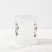 Santa's Official Not-Tea List Frosted Christmas Matglas Koffiemok (Center)