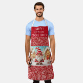 Santa's officiële koekjes bakker schort (Gedragen)