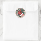 Santa's Officiële Zegel van Vreugde Sticker (Tas)
