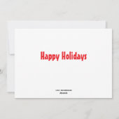 Santa's Olephants Feestdagenkaart (Achterkant)