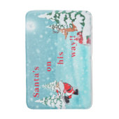 "Santa's on the Way" Winterkerstbal Mat (Voorkant Verticaal)