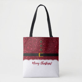 Santas oogverblindende rode outfit- Kerst- Tote Bag