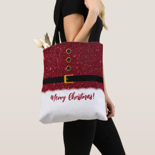 Santas oogverblindende rode outfit- Kerst- Tote Bag