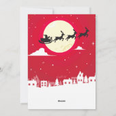 Santa's op zijn weg Foto Holiday Kaart (Achterkant)