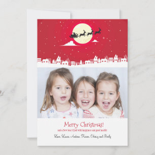 Santa's op zijn weg Foto Holiday Kaart