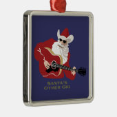 Santa's Other Gig Metalen Ornament (Rechts)