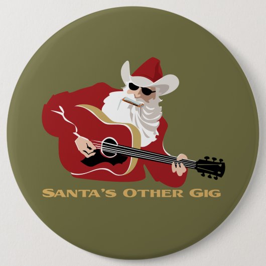 Santa's Other Gig Ronde Button 6,0 Cm (Voorkant)