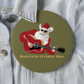 Santa's Other Gig Ronde Button 6,0 Cm (In situ)