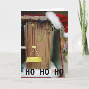 SANTA'S OUTHOUSE GREETINGS FEESTDAGEN KAART